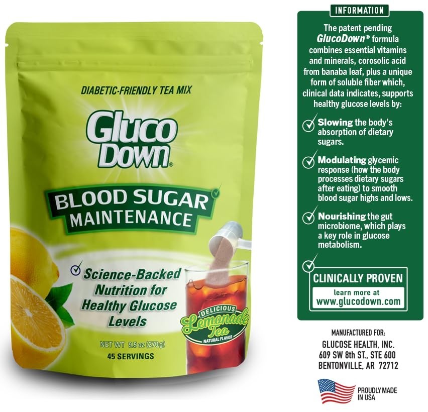 Delicious Lemonade & Tea Mix, Patent Pending Dietary Fiber Formula for Mainte…