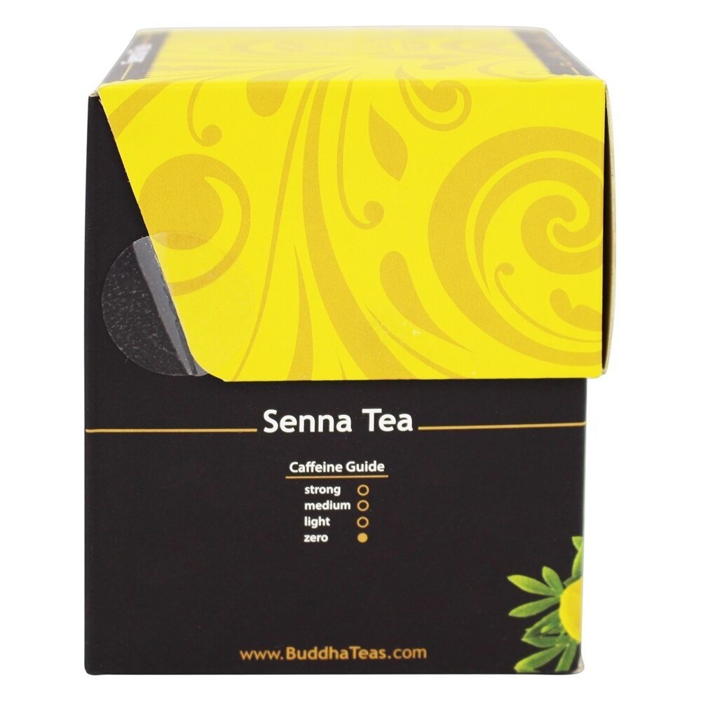Buddha Teas 100% Organic Herbal Senna Tea, 18 Tea Bags
