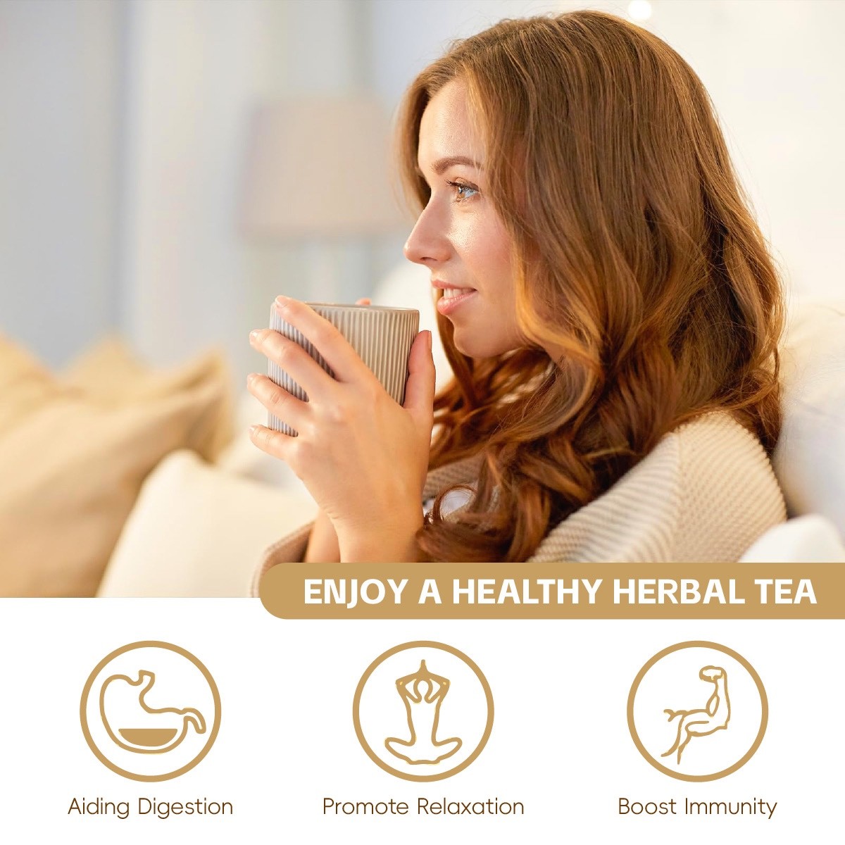 Dandelion Root Herbal Tea , Caffeine Free , 15 Bags , 100% Nature , FDA