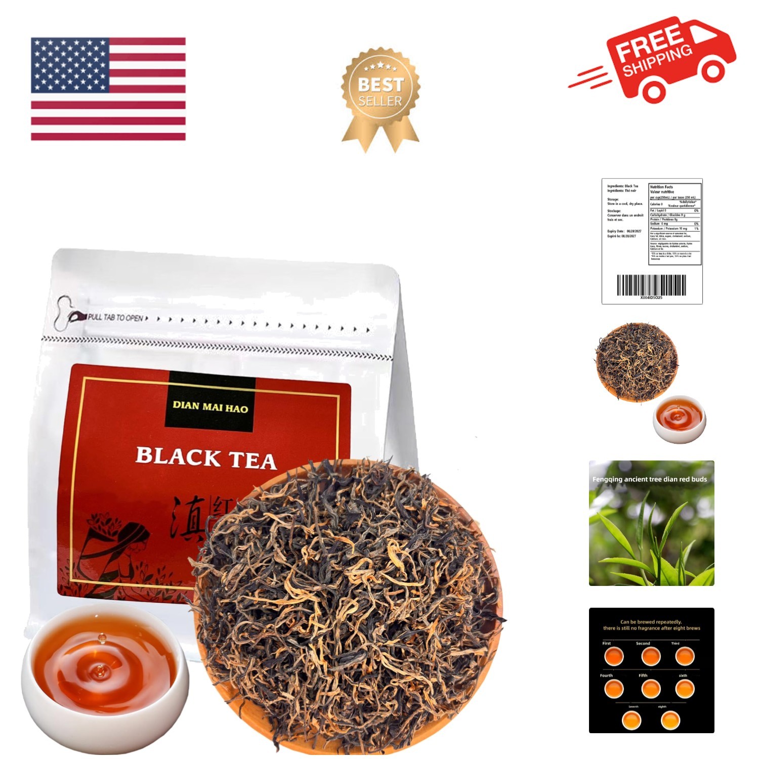 Yunnan Golden Special – Black Loose Leaf Tea – Best Chinese Black Tea – Organ…
