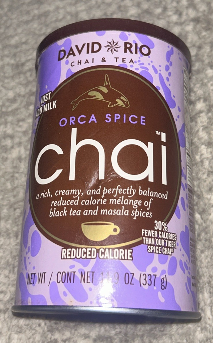 David & Rio ~ Orca Spice Chai ~ Black/Masala Spices ~ 11.9 Oz ~ Exp.04/2027