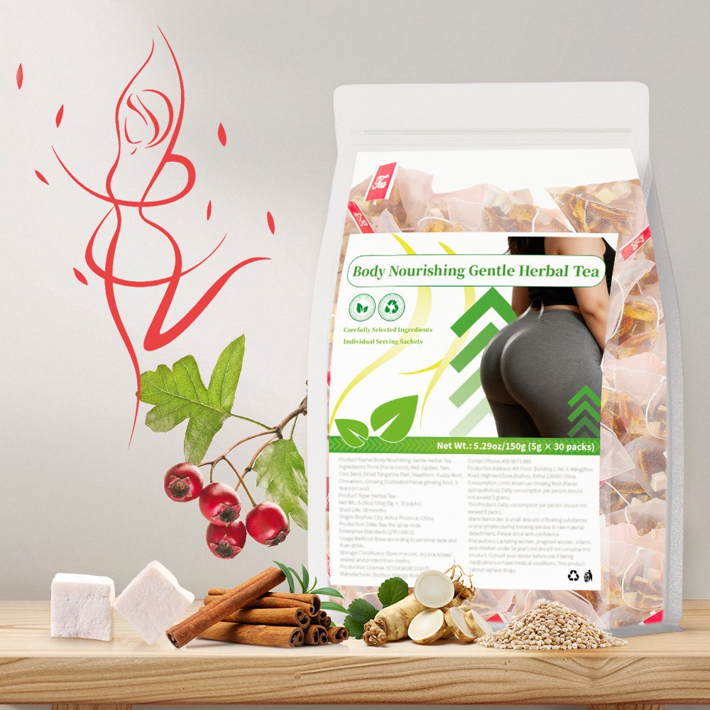 Body Nourishing Gentle Herbal Tea Individual Serving Sachets 5 G Per Pack 30 Bag