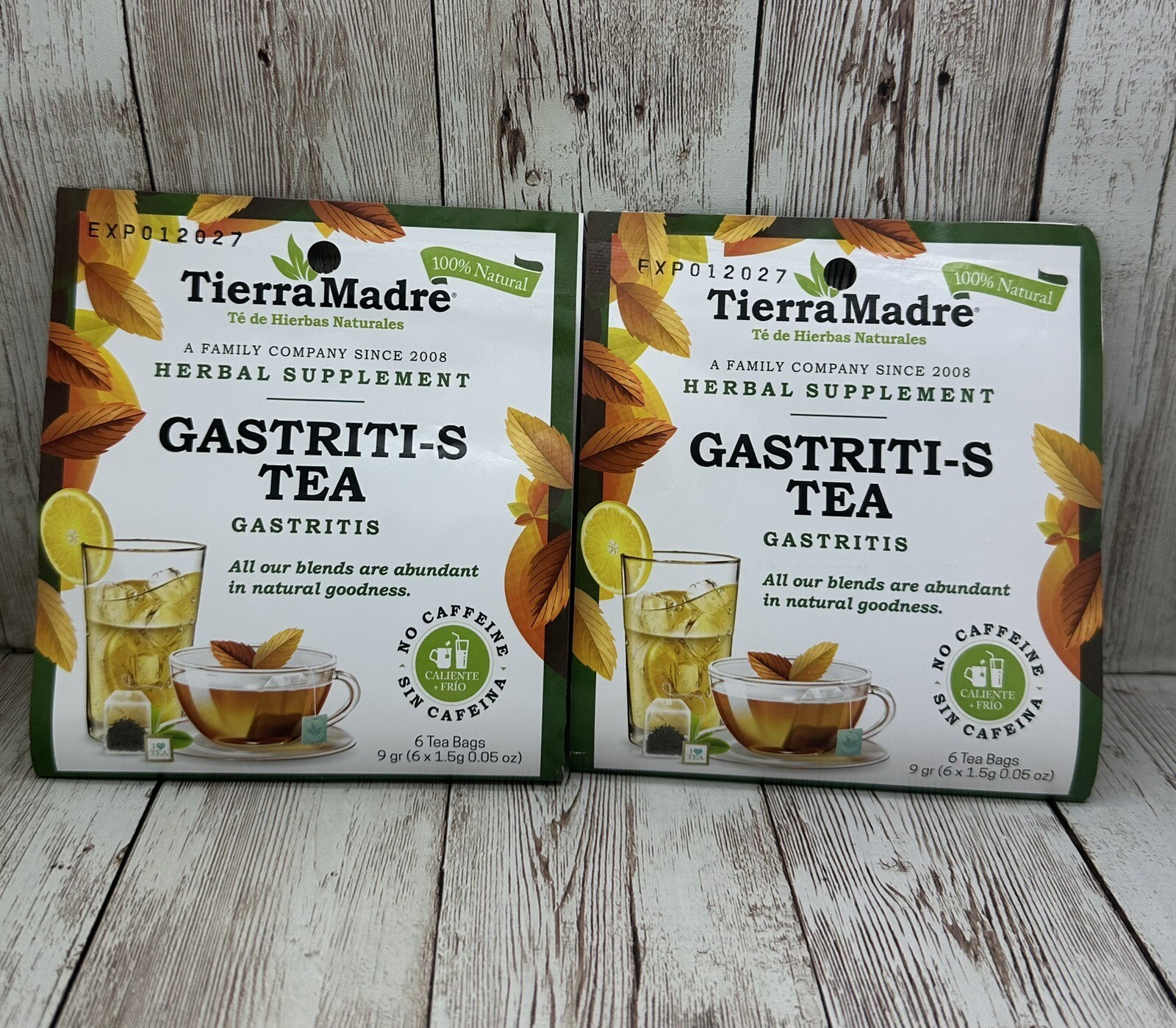 Tierra Madre,Gastriti-S TEA Herbal Support,12 Tea Bags/Hierbas Naturales