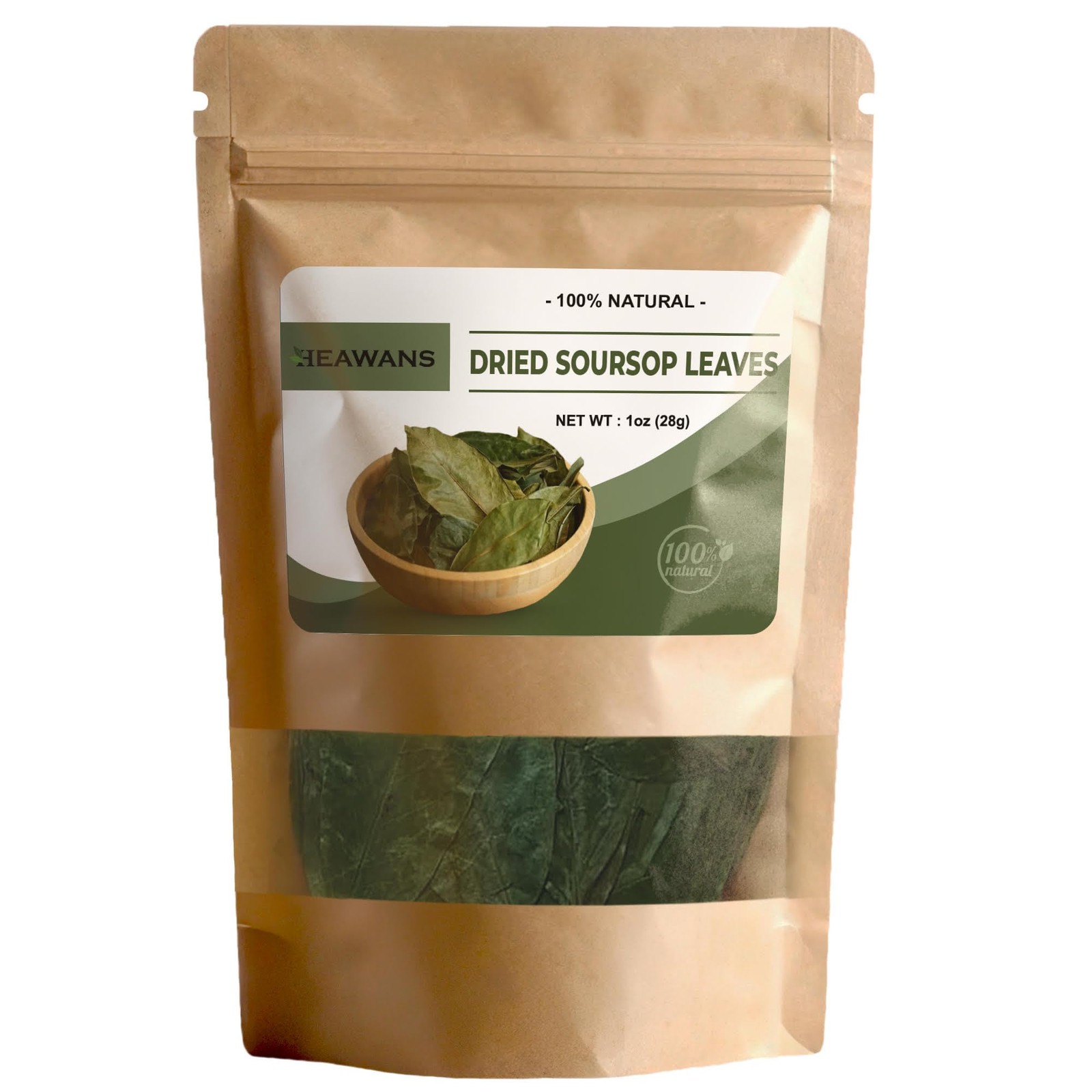100% Natural Dried Soursop Leaves From Ceylon Sri Lanka 1oz 28g