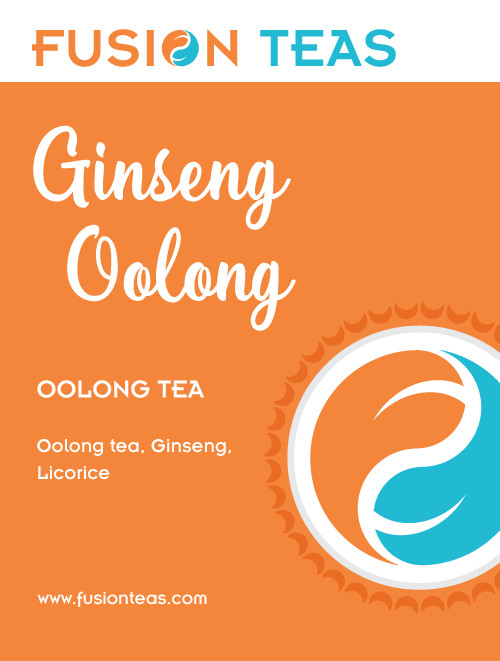 Ginseng Oolong Tea – Premium Loose Leaf – Fusion Teas
