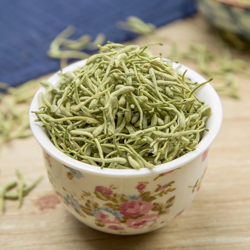 Honeysuckle Flower Tea Dried Herbal Tea Natural Blooming Floral Loose Leaf