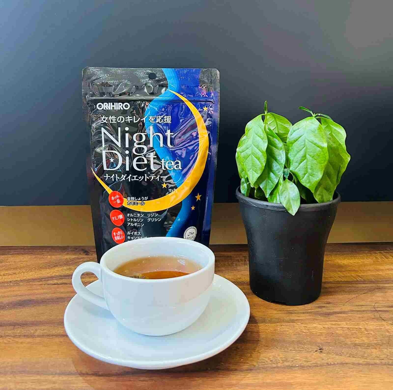 Orihiro Night Diet Tea Made in Japan (20 packets) × 10 Set Packages JP Seller