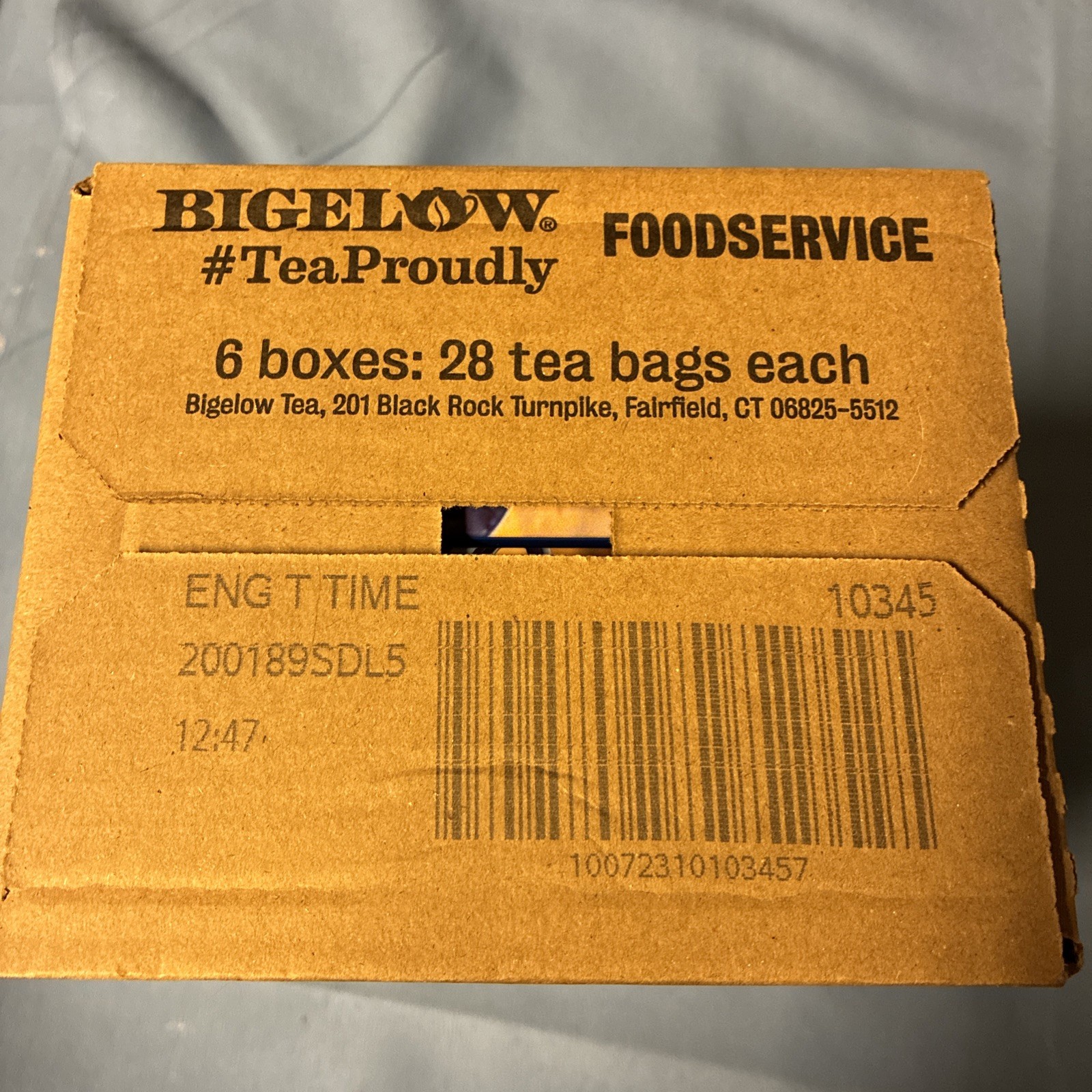 Bigelow Tea Bags – 168/Case English Teatime Black Tea