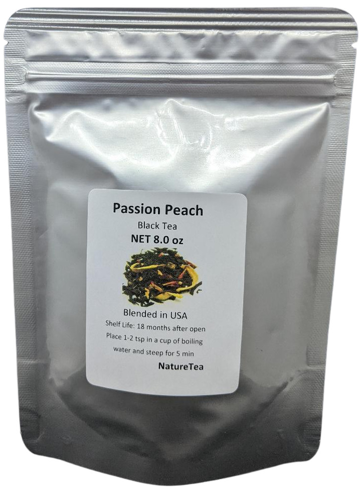 Passion Peach Black Tea – Loose Leaf Black Tea Blend from 100% Nature