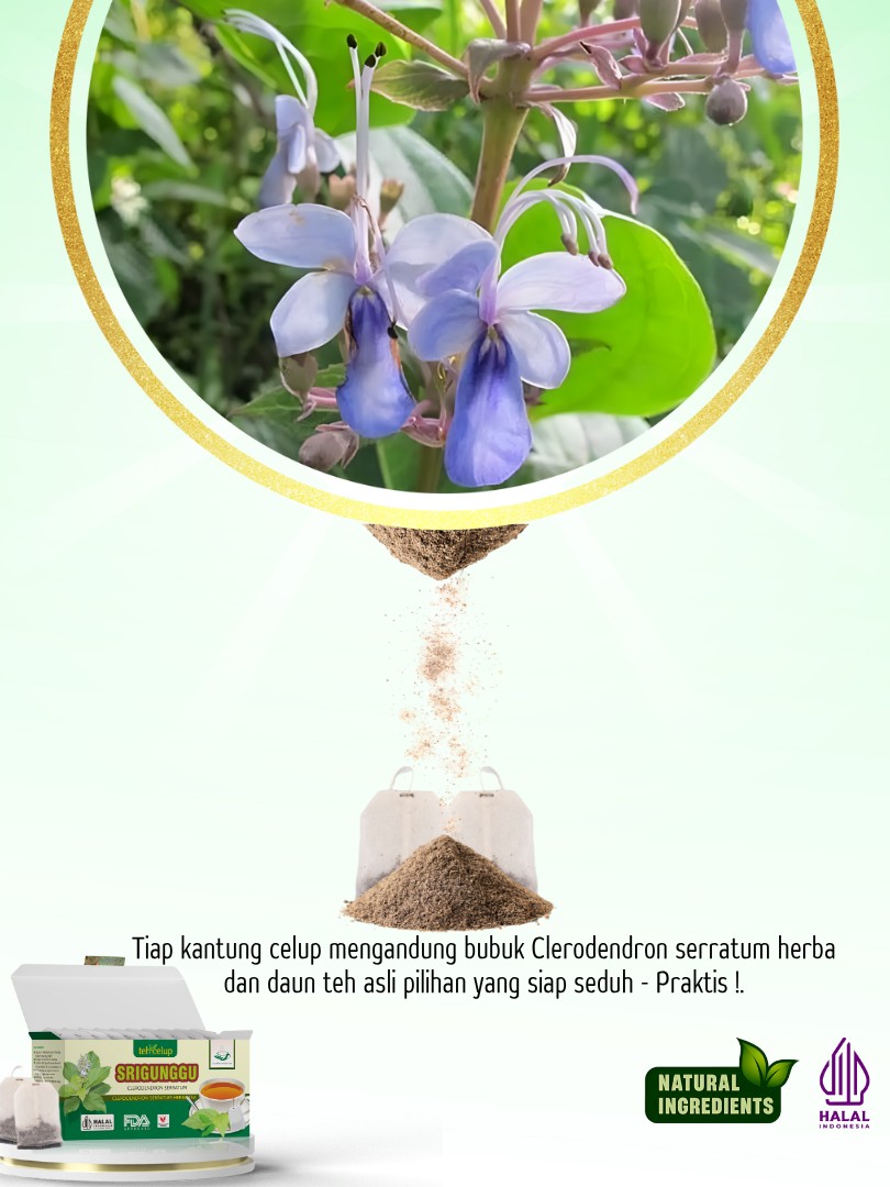 3x Srigunggu herbal tea bags 40g (120g total) bundle, soothing aroma ritual