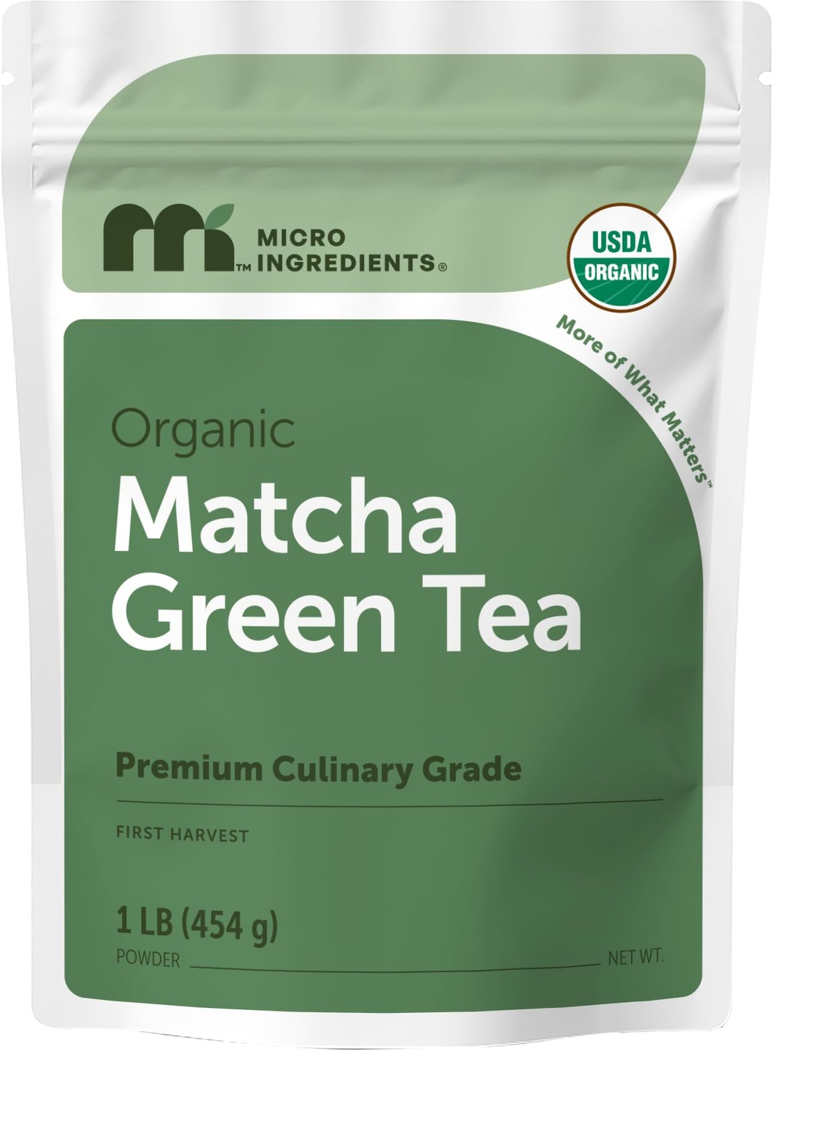 Micro Ingredients Organic Matcha Green Tea Powder, First Harvest, Culinary Gr…