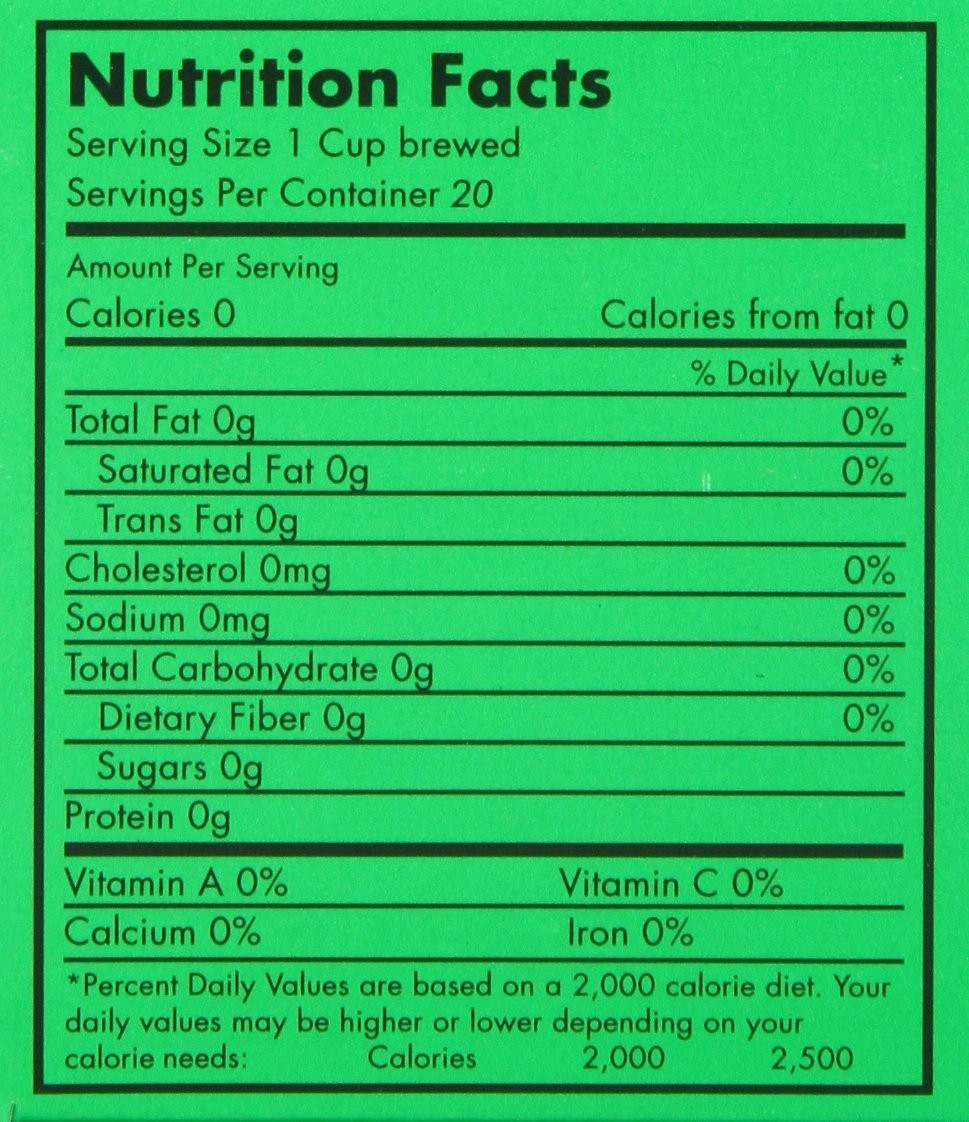 Cali Girl Brand Dieter’s Tea 20 Tea Bags Senna Herbal Tea Caffeine Free