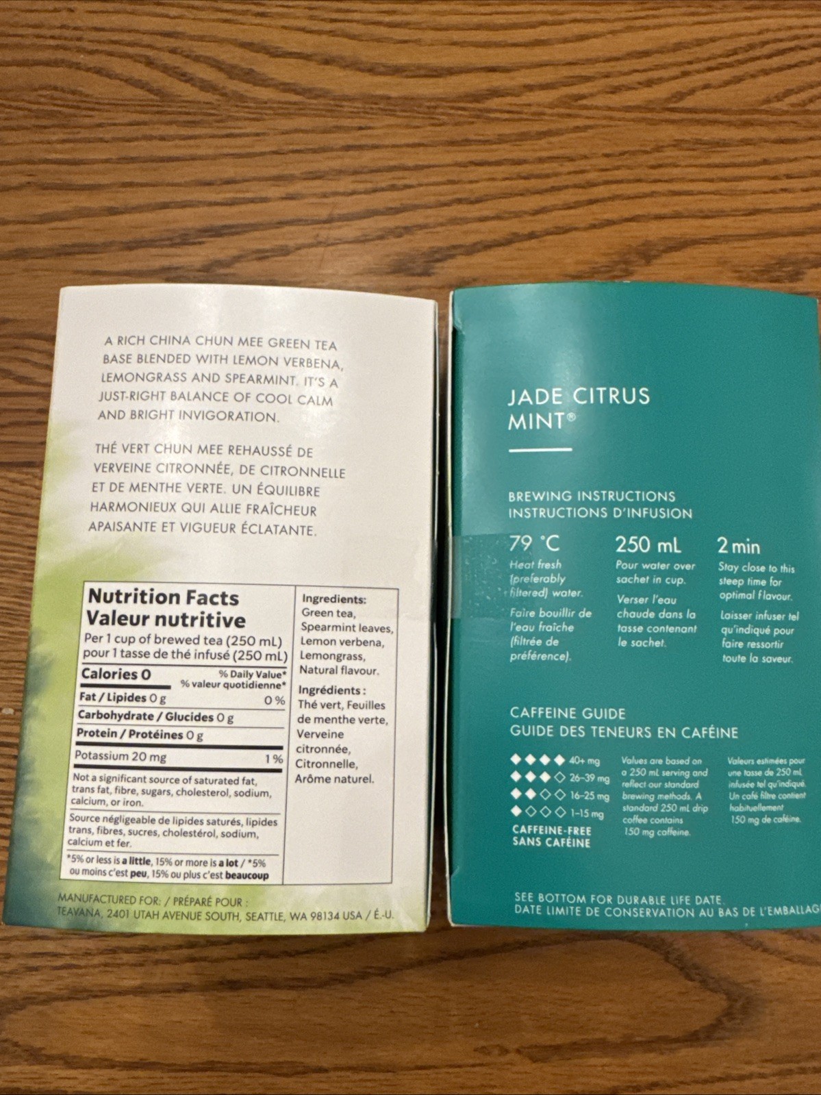 Starbucks Teavana Jade Citrus Mint Tea 2 Boxes Total 24 Sachets Rare HTF