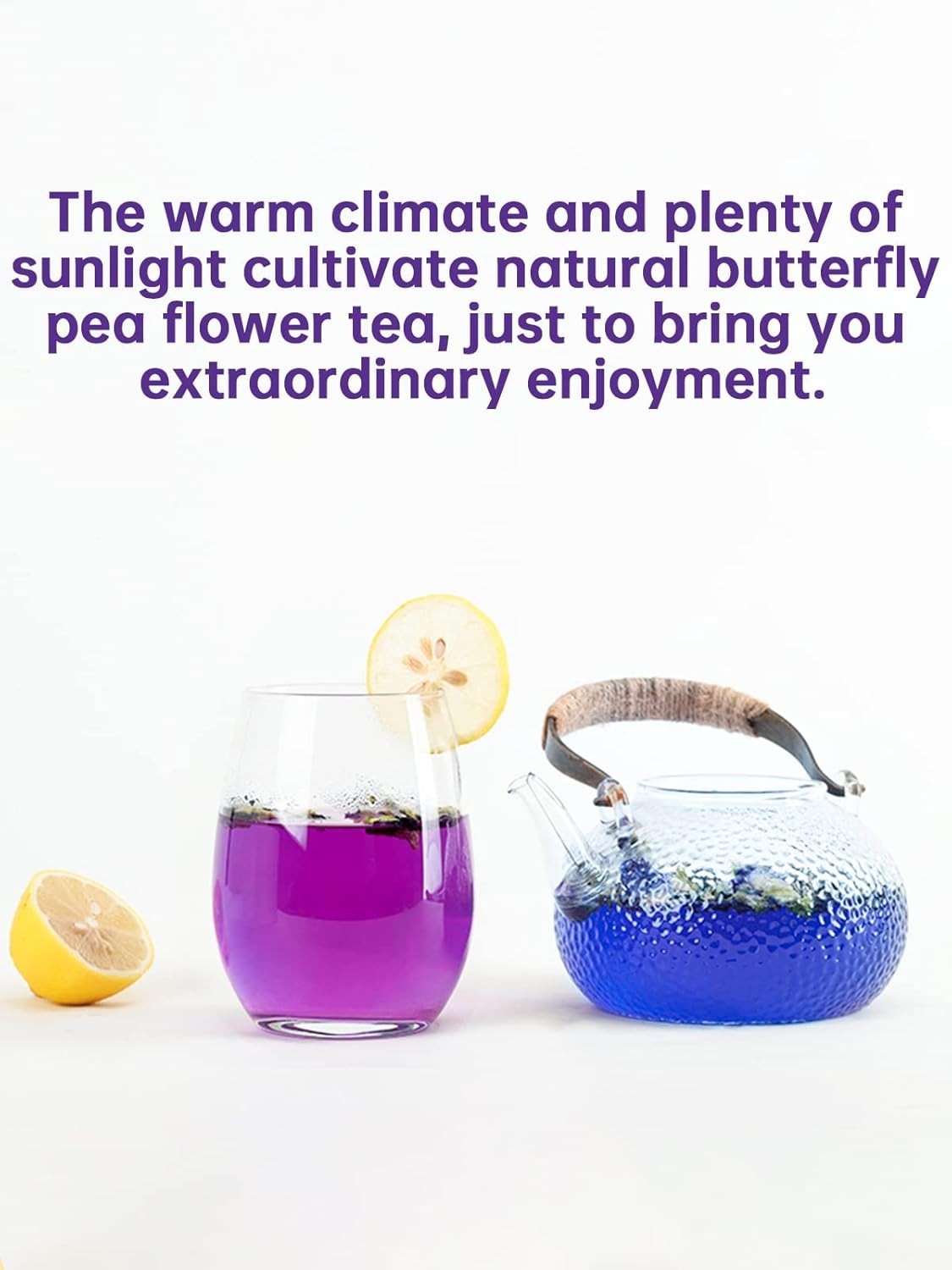 1.76 Oz Butterfly Pea Flower Tea – Natural & Versatile Food Colorant