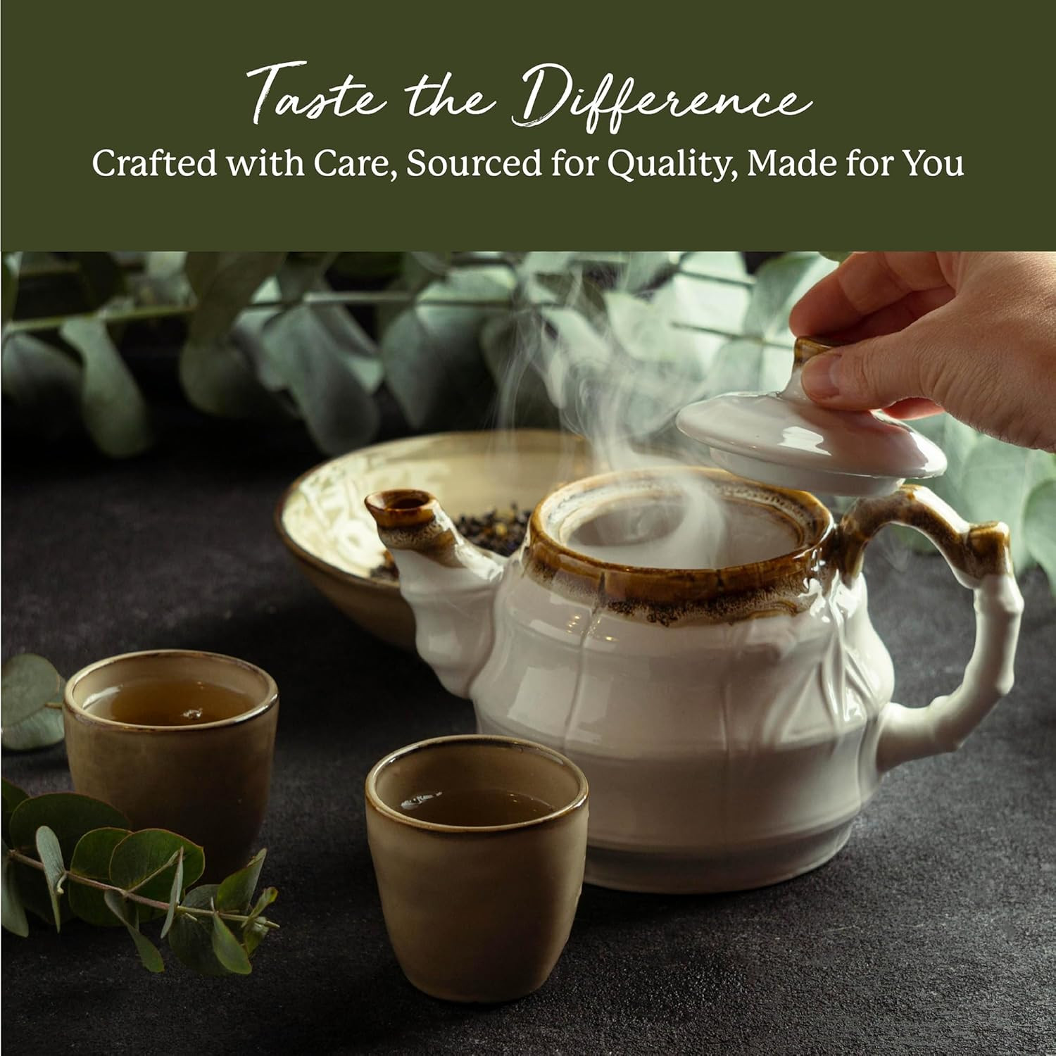 Organic Raspberry Leaf – Herbal Loose Leaf Tea, Caffeine Free Natural Herbs, Pur