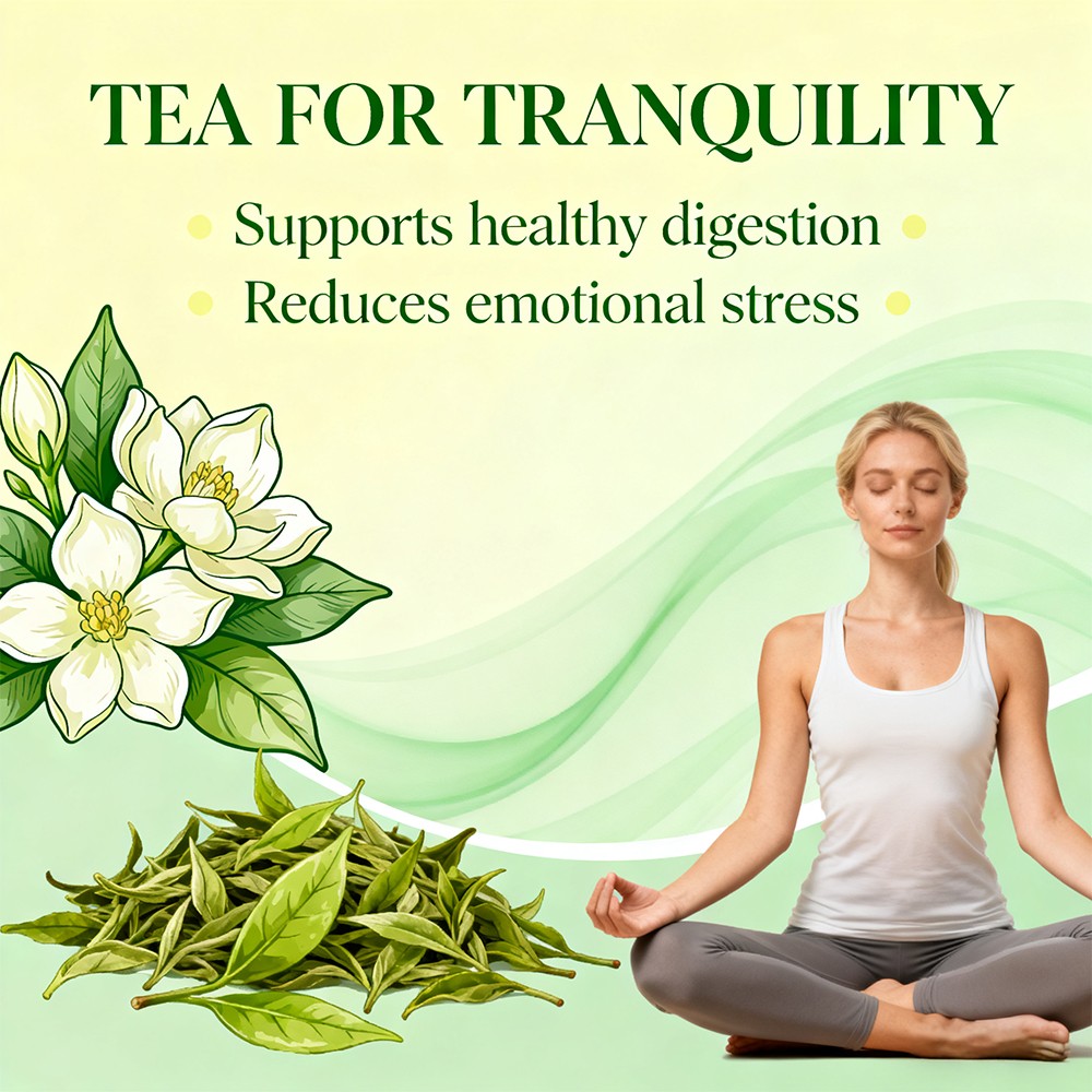 Jasmine Green Tea Digestive Comfort Supports Gut Health Tea 30 Packs 90 G