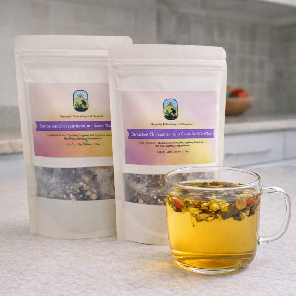 VitalsHerb Spring Sale Blend – Dandelion & Wolfberry Tea 120g (12 Bags)