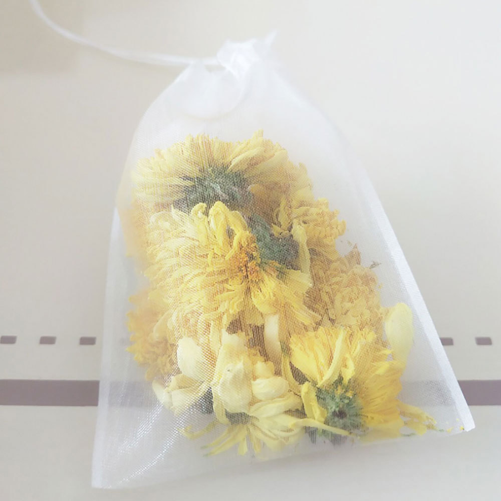 Assorted Sizes Nylon Empty Teabags Loose Herbs Tea Bags with Drawstring