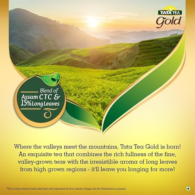 Tata Tea Gold Gently Rolled Aromatic Long Leaves Tea 250 gram