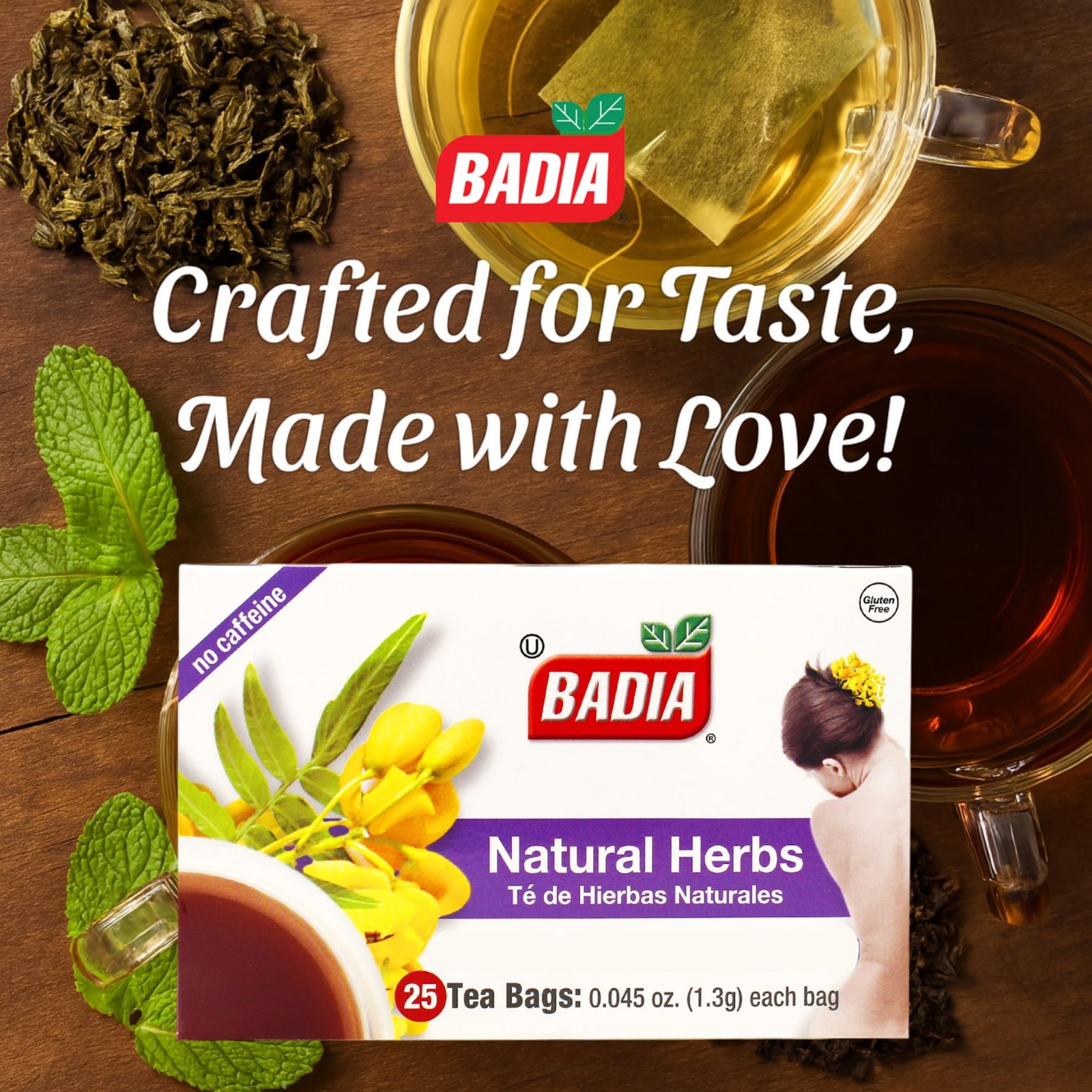 Natural Herbs Tea, 25 Tea Bags (Pack of 2) – Herbal Blend for Brewing Hot or …