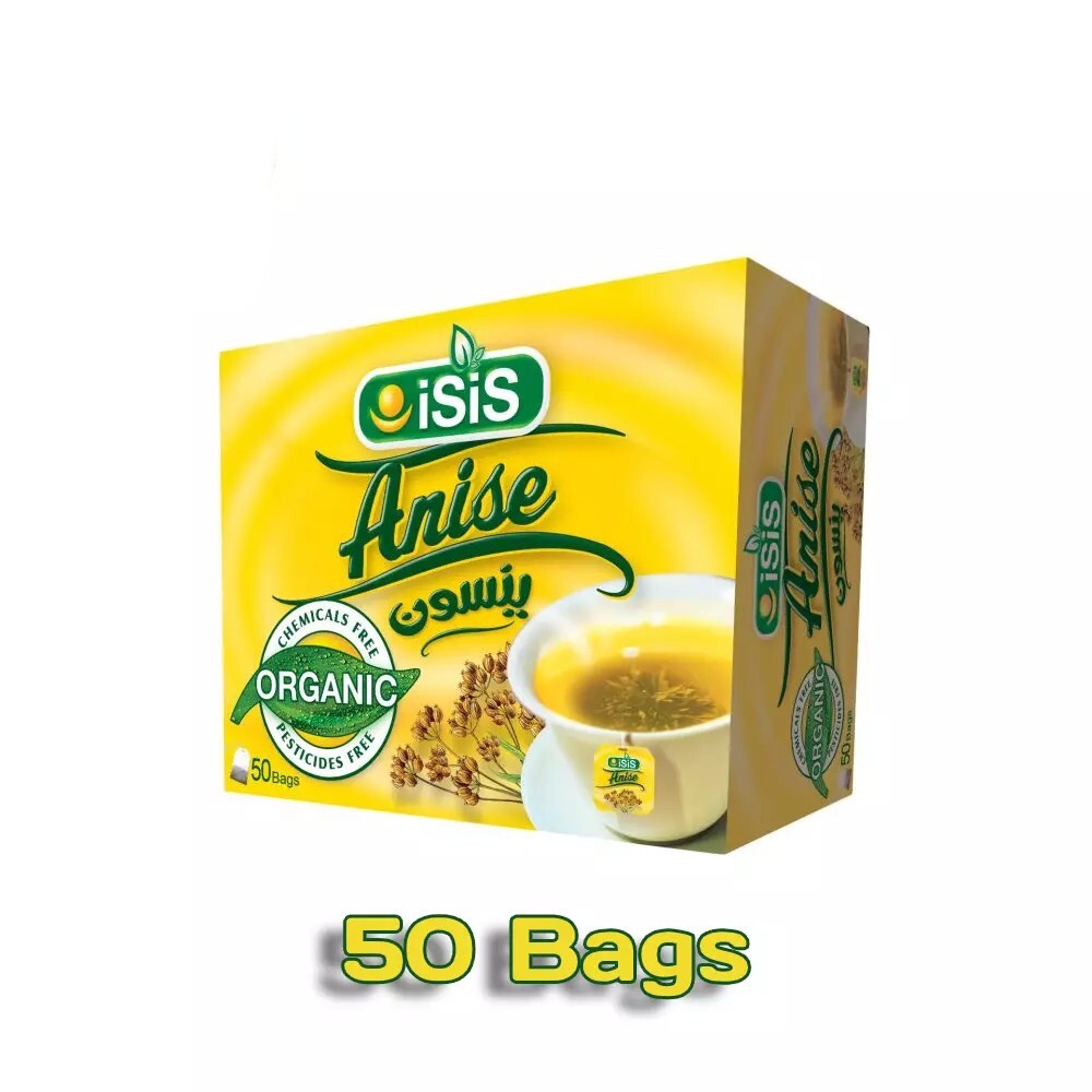 4 Box Organic and Natural Egyptian ISIS Herbal Anise Tea 4 Box In 50 Bags