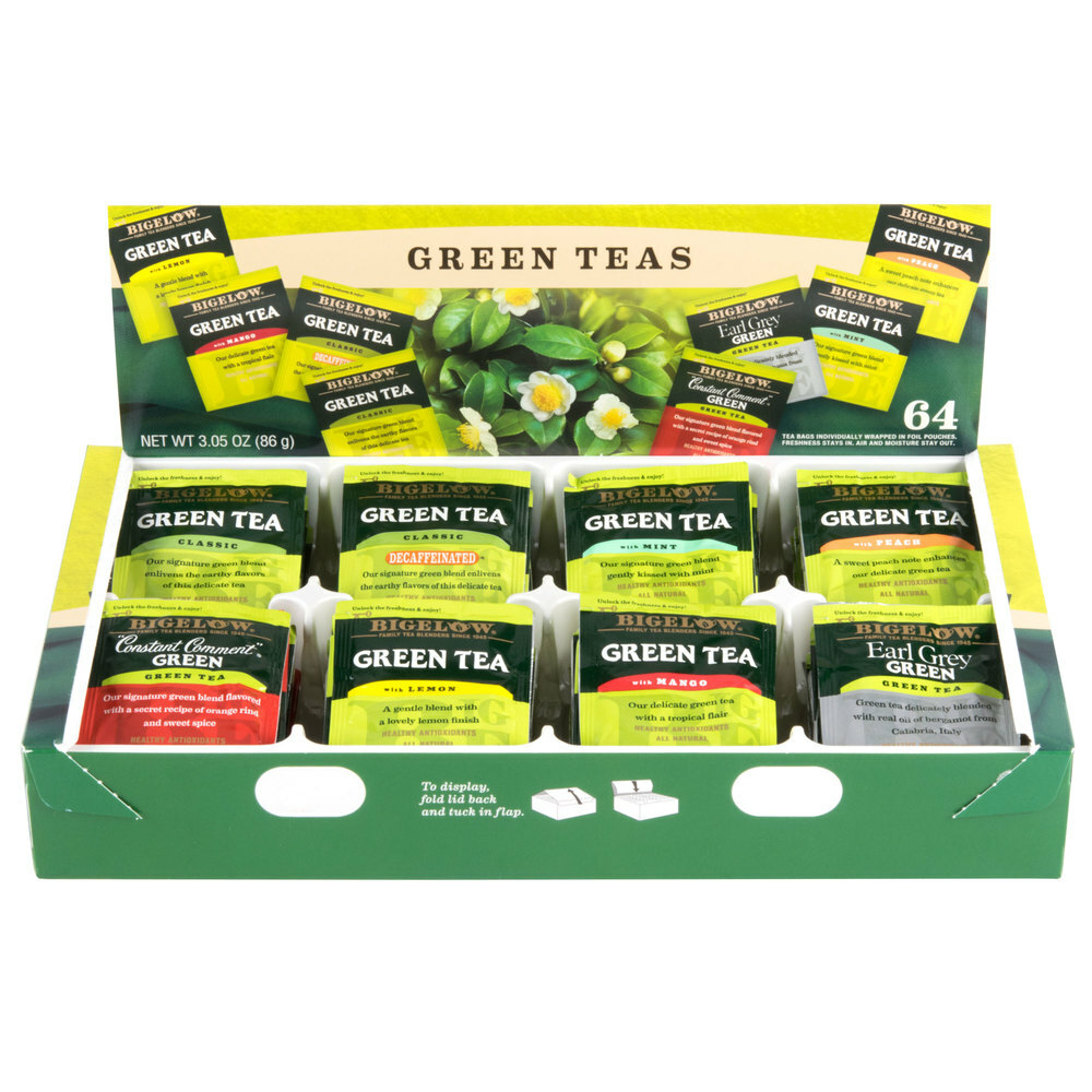 Bigelow Tea Bag Variety Tray Packs – 64/Box (select type)