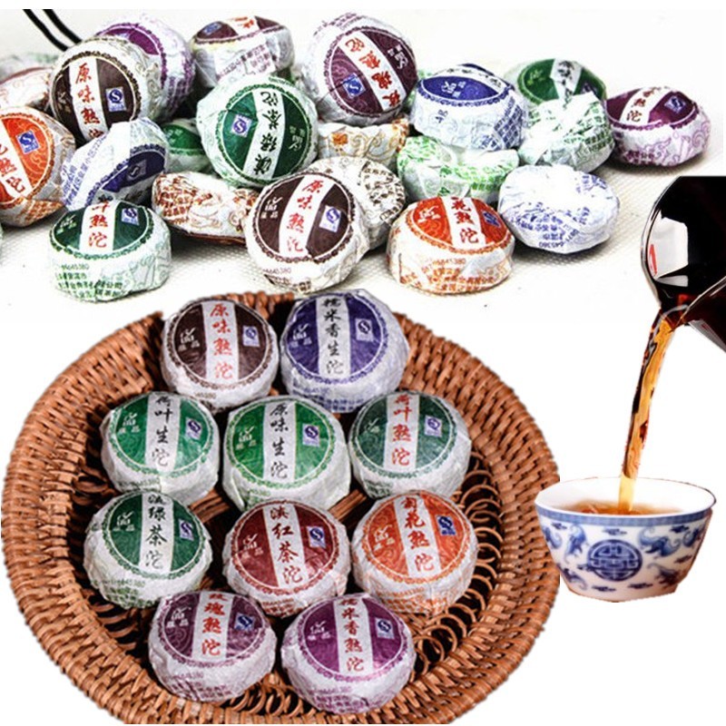 50g Ripe Pu-erh Tea Balls Assorted Premium Puerh Tea 10pcs Chinese Dark Tea