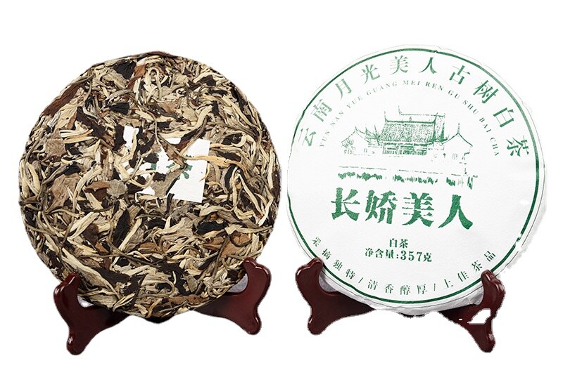 Yunnan White Tea Old Tree Moonlight Mei Ren Natural Healthy 357g Cake