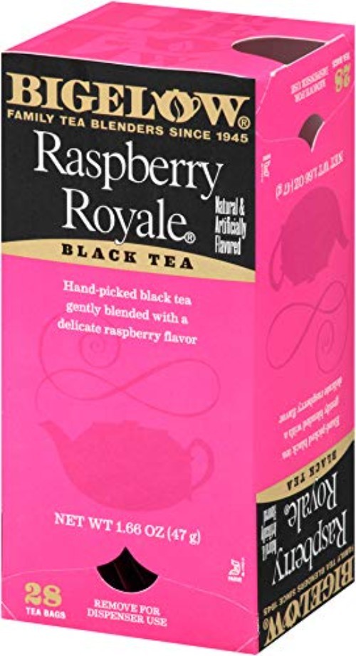 Raspberry Royale Black Tea Bags – 28-Count Pack of 6, Antioxidant-Rich Delight