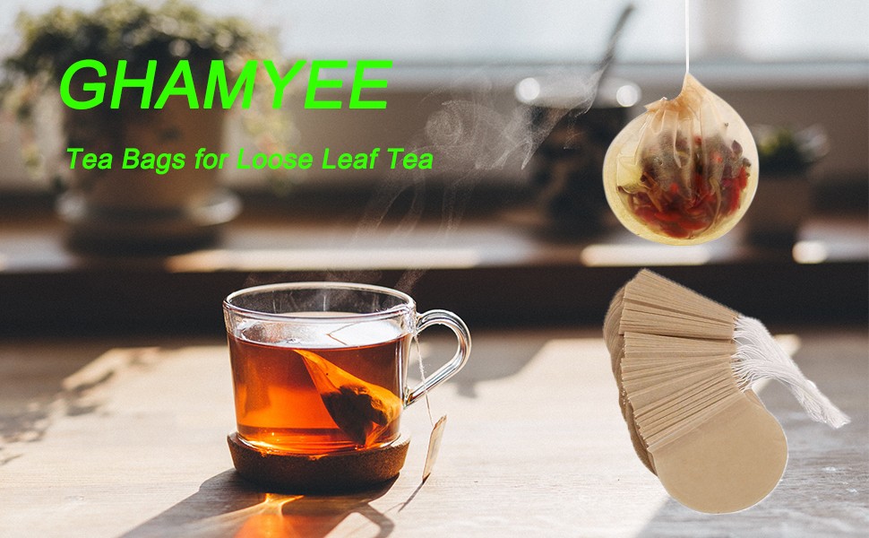 400pcs Tea Bags for Loose Leaf Tea Empty Tea Bags Loose Leaf, Disposable Round