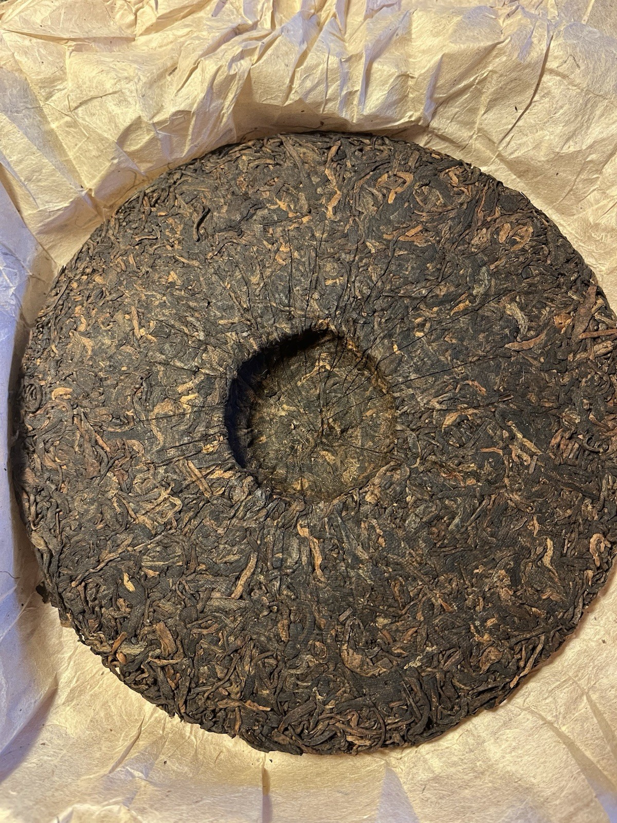 1999 Long Mark Song Pin Hao Ripe Puerh 357g Shu Cha Fermented Pu’er龙唛宋聘号熟普洱茶饼