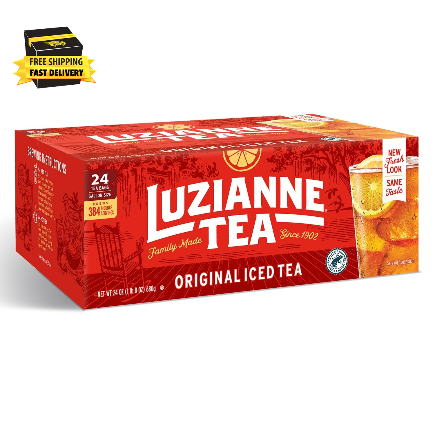 Unsweetened Iced Tea Bags, Gallon Size, 24Ct Box (Pack of 1) ⭐️⭐️⭐️⭐️⭐️