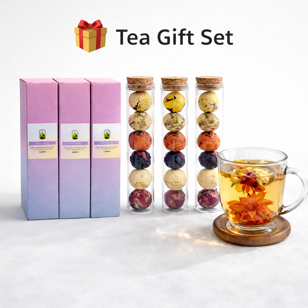 Blooming Flower Tea Gift Set 18 Balls Floral Herbal Loose Leaf Tea Vitals Herb