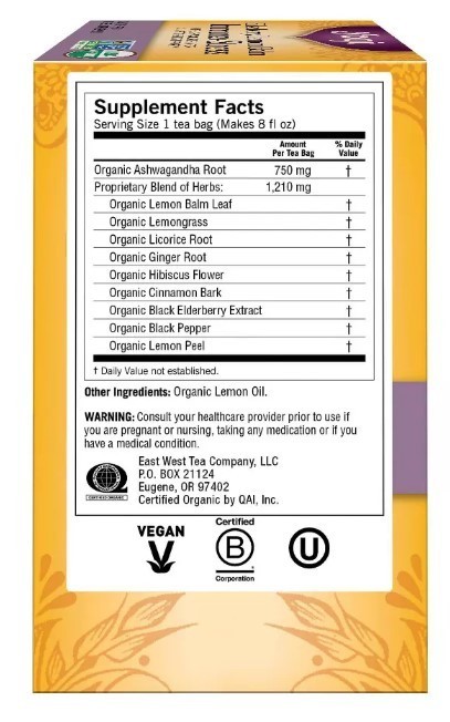 2 Pack Yogi Tea Elderberry Lemon Balm Immune Plus Stress Herbal Tea Bag 32 Count