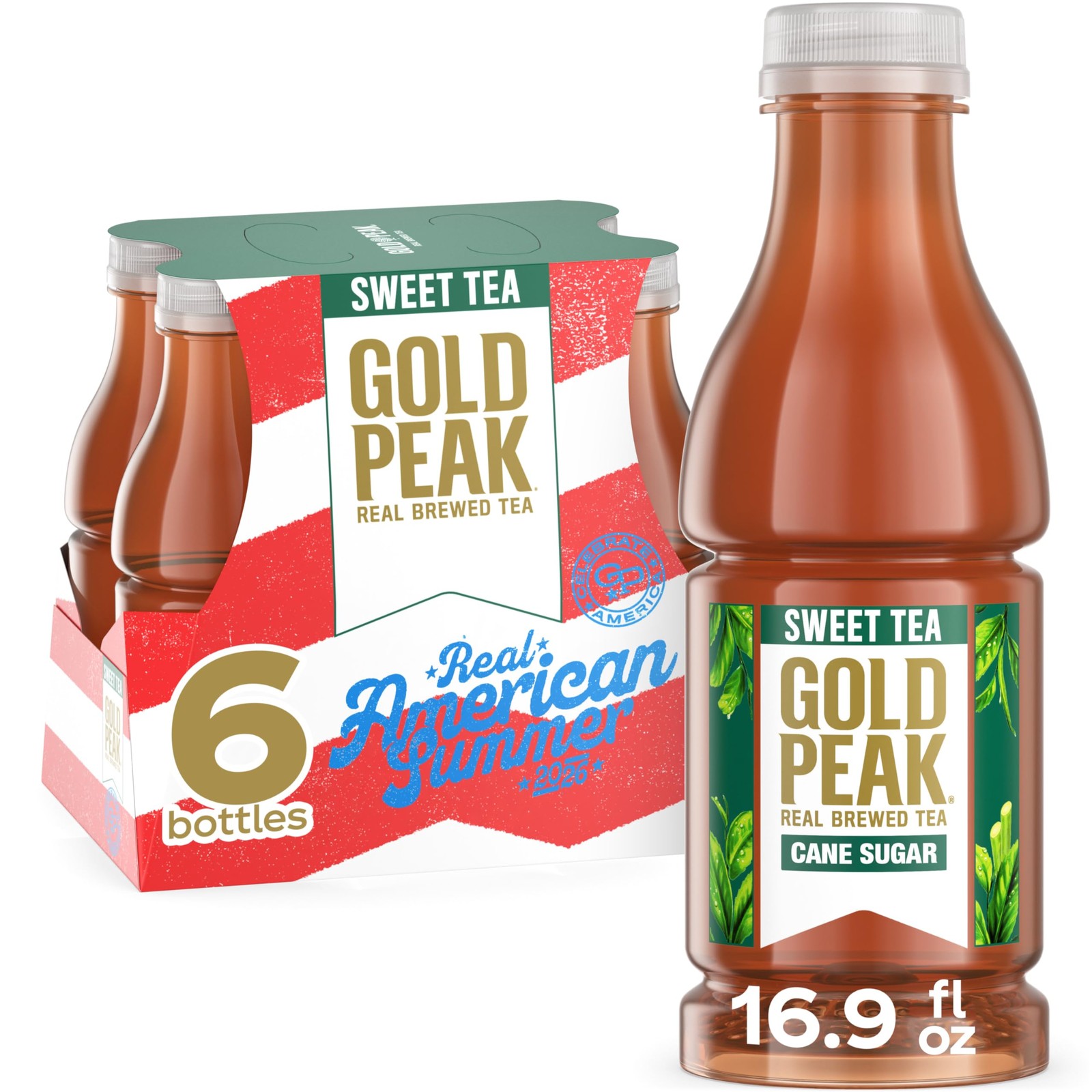 Gold Peak Tea, Sweet 16.9 fl oz, 6 Pack Fl Oz (Pack of 6)