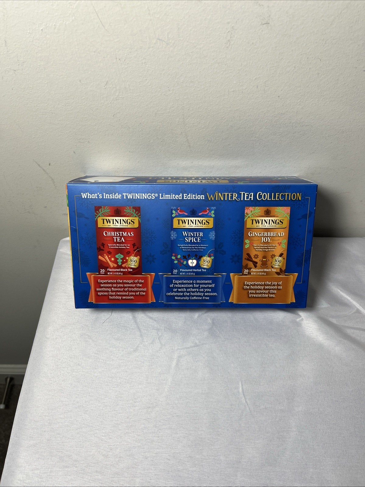 Twinings Winter Tea Collection 60CT Winter Spice Gingerbread Joy Christmas Tea