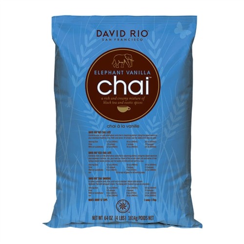 David Rio Elephant Vanilla Chai, Bulk, 4lb. Bag, New.