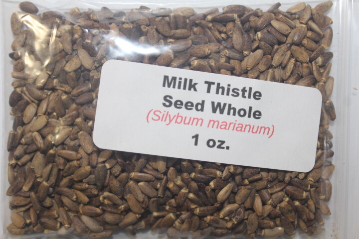 1 oz. Milk Thistle Seed Whole (Silybum marianum)