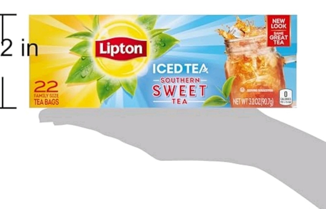 Lipton Southern Sweet Iced Tea Bags, Family Size Zero Calories, 22 Total Bags