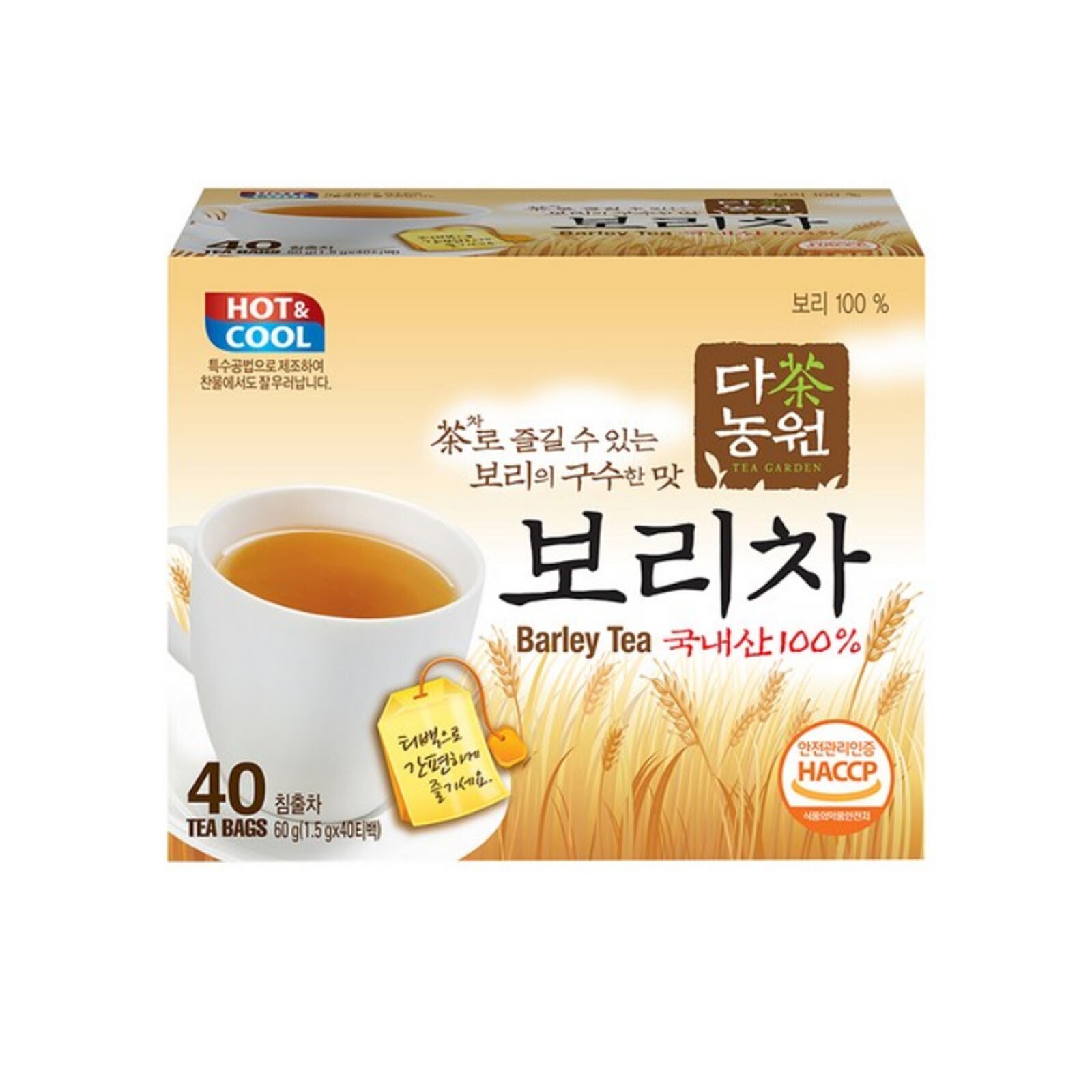 100% Korean Danongwon Barley Tea 40 Tea bag Free Shipping Boricha 간편하게 우리는 보리차