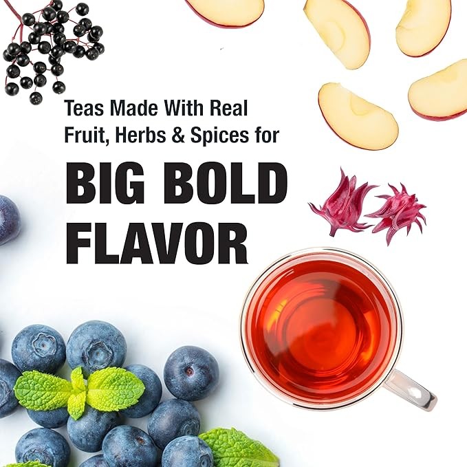 Tiesta Tea Blueberry Wild Child Blueberry Hibiscus Herbal Tea