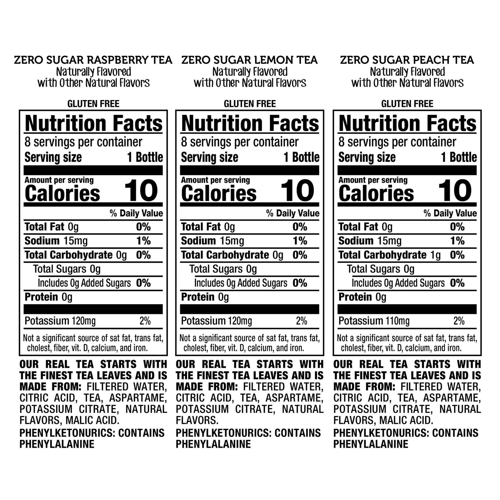 Snapple Diet Tea Pack, Zero Sugar, Variety, 20 fl oz, 24 count