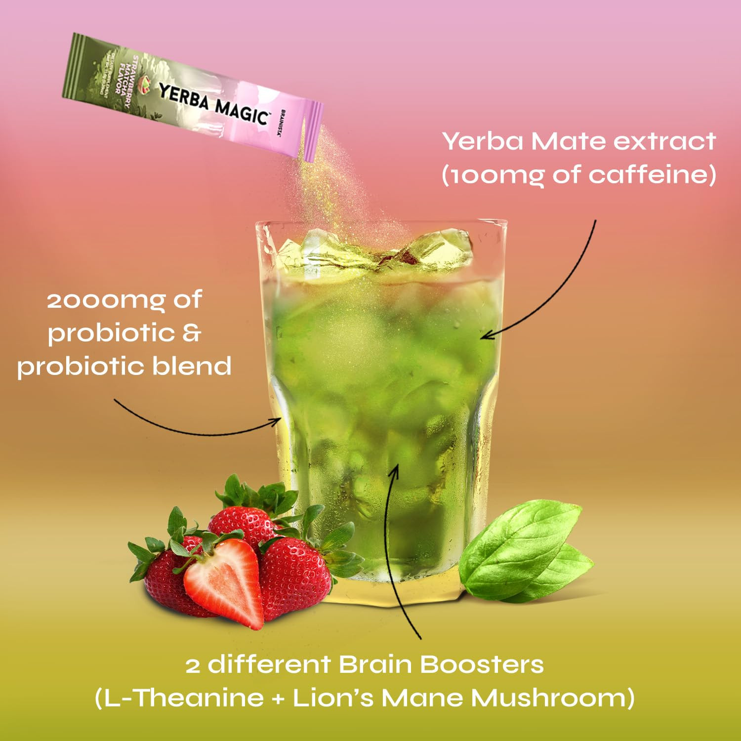 Yerba Mate Bundle: Peach Mango, Strawberry Matcha & Pina Colada – 60 Servings