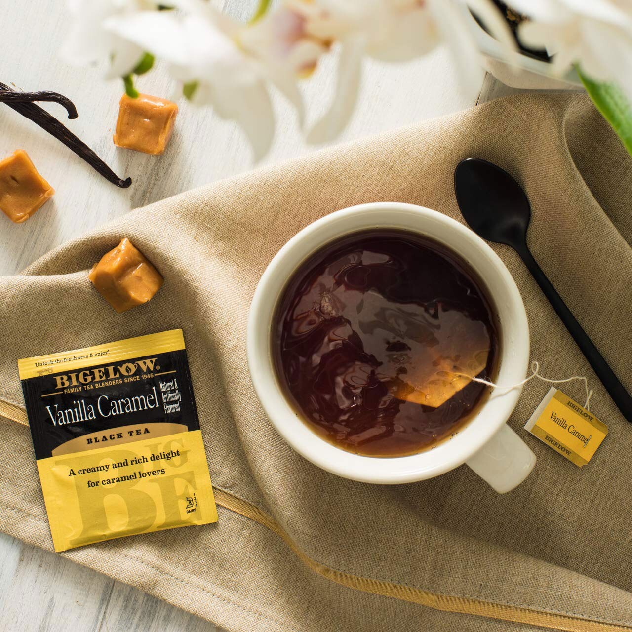 Bigelow Vanilla Caramel Black Tea – 20 tea bags