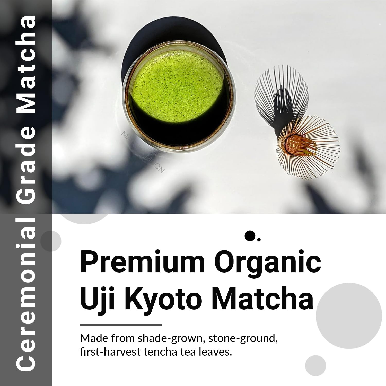 Premium Organic Matcha Powder – Ceremonial Grade from Uji Kyoto – 100G Tin