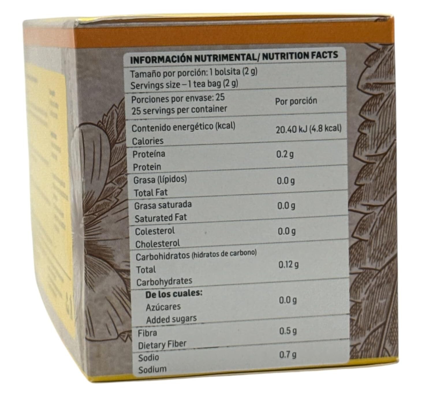 Damiana Herbal Tea – 100% Turnera diffusa – 25 Tea Bags – Natural Caffeine-Free