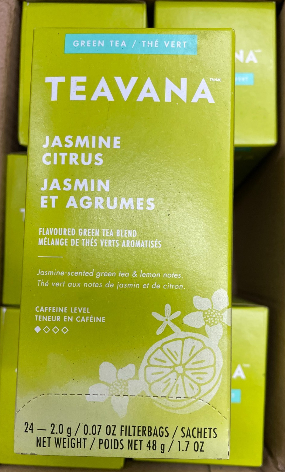 6x Teavana Jasmine Citrus Green Tea 24ct. Filterbags