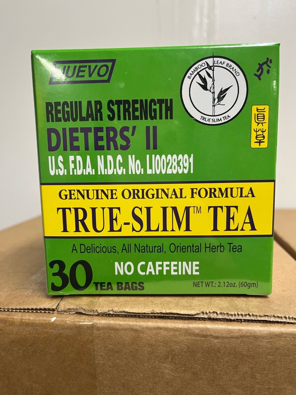 Bamboo Leaf Regular Strength Dieters’ II True Slim Tea 30’s reduce weigh 真草减肥茶