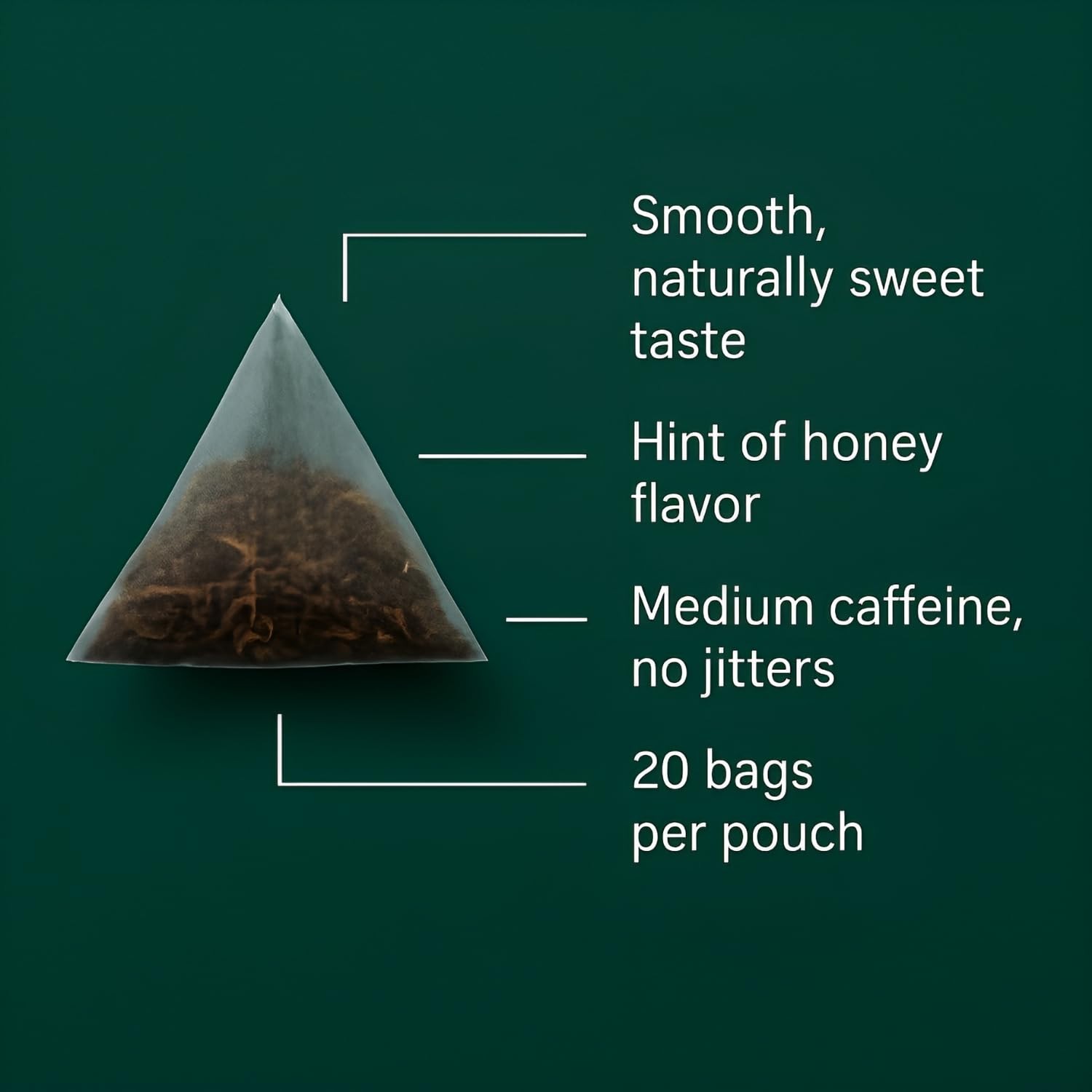 Organic Oolong Tea Bags – Whole Leaf, 20 Bags for Stress Relief Wellness