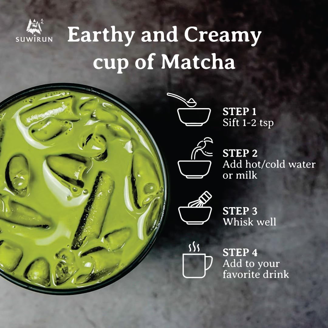 Organic Pure Matcha Powder 4Oz – Authentic Japanese Green Tea – Unsweetened, Uma
